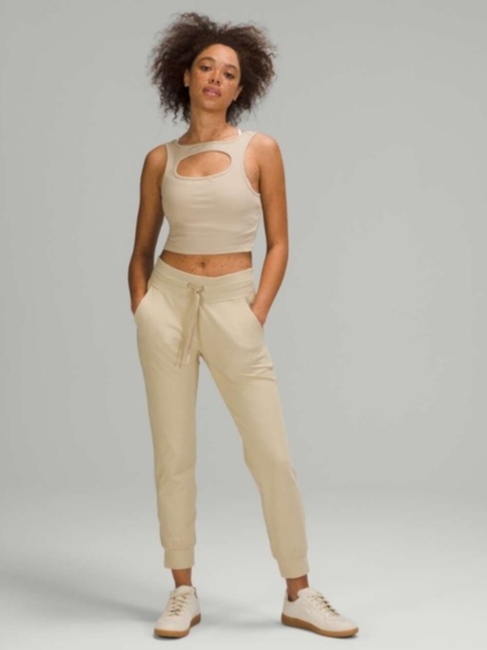 💠Lululemon Ready to Rulu Joggers Womens Size 14 Khaki High Waist Track Pants
